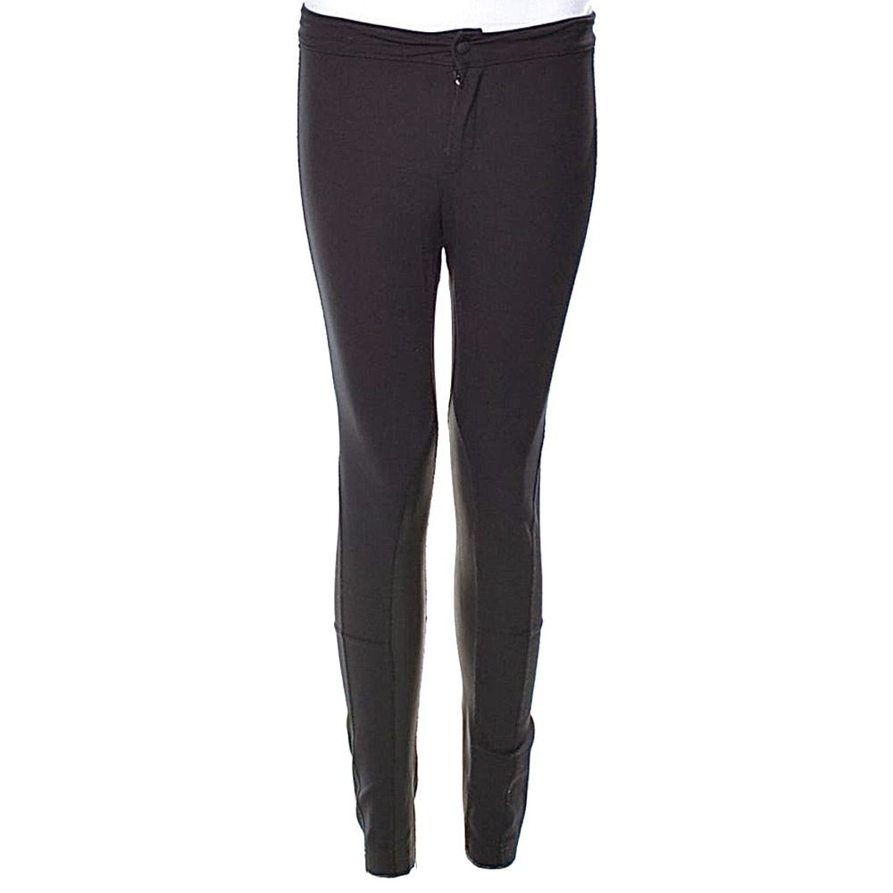 Black Rag & Bone Skinny Jeans with Leather Panel NWOT